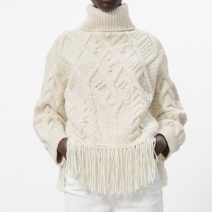 Zara fringe sweater